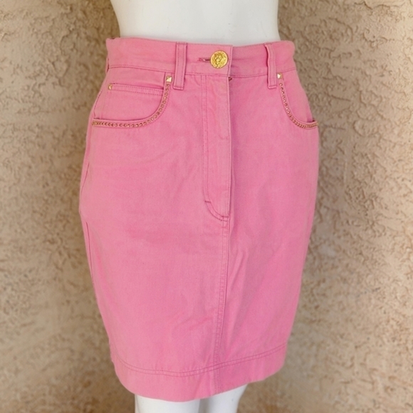 Vintage Laurel‎ Pink Jean skirt - Picture 2 of 12